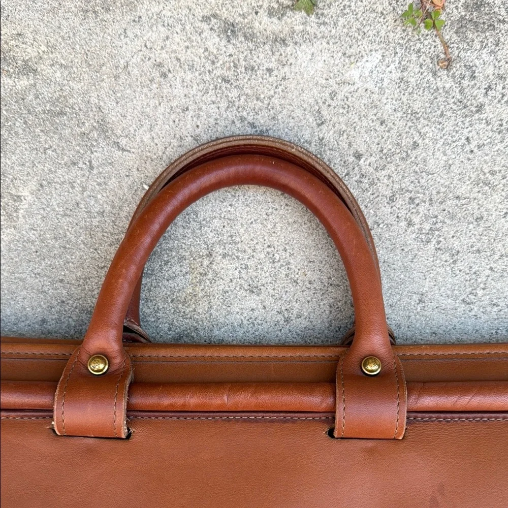 Vintage Brown Leather Briefcase